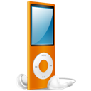 iPod Nano orange on icon
